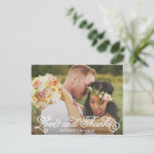 Wir tun | Hochzeit Danke, Postcard Postkarte (Stehend Vorderseite)