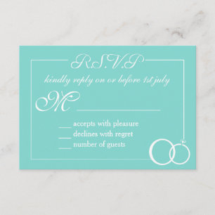 Wir tun Hochzeit RSVP Karte