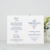 Wir tun, Hochzeiten Zeremonie Folbare Programme (Stehend Vorderseite)