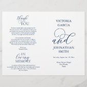 Wir tun, Hochzeiten Zeremonie Folbare Programme (Vorderseite)