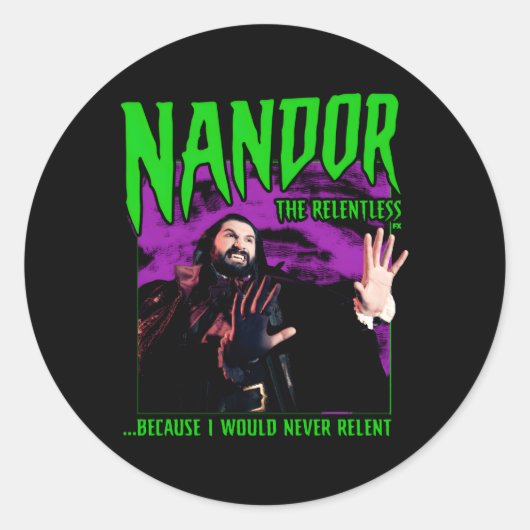 Wir tun im Schatten und nicht im unerbittlichen Runder Aufkleber (Vorderseite)