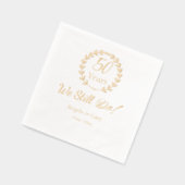 "Wir tun noch" 50. Hochzeitstag Servietten Mit Folie (Links)