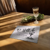 Wir tun noch Hochzeitaufschiebung Liebe ist geduld Ankündigungspostkarte