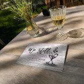 Wir tun noch Hochzeitaufschiebung Liebe ist geduld Ankündigungspostkarte