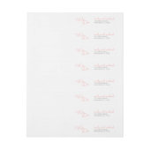 Wir tun | Rosa Moderne Typografie Hochzeit (Bogen)