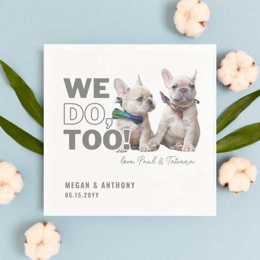 Wir tun zu maßgeschneidertes Foto Haustier Hund Ho Serviette