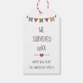 Wir überlebten 2020 Fun Quarantine Holiday New Yea Geschenkanhänger (Vorderseite)