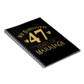 Wir überlebten 47 Jahre Ehe Paare 47. Notizblock (Rechte Seite)