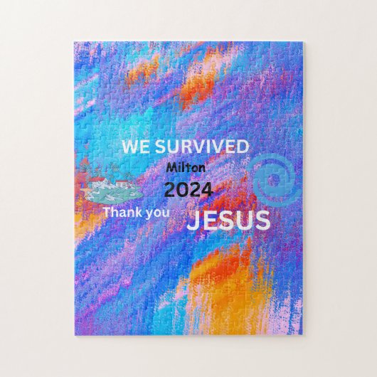 Wir überlebten Milton 2024 Puzzle (Vertikal)