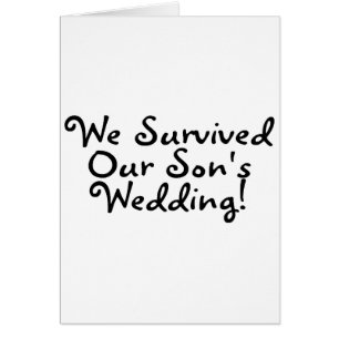 Wir überlebten unsere Wedding Söhne