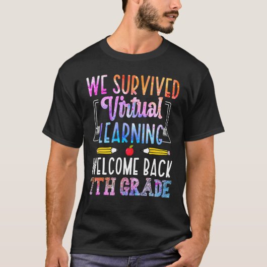 Wir überlebten Virtual Learning Willkommen zurück T-Shirt (Vorderseite)