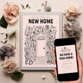 Wir übertragen Adresse ändern Garden Tür Digital C Einladung