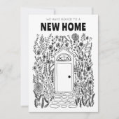 Wir übertragen Adresse ändern Garden Tür Digital C Einladung (Vorderseite)