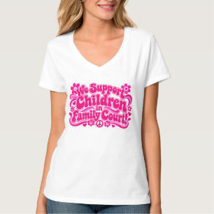 Wir unterstützen Kinder im Familiengericht T-Shirt