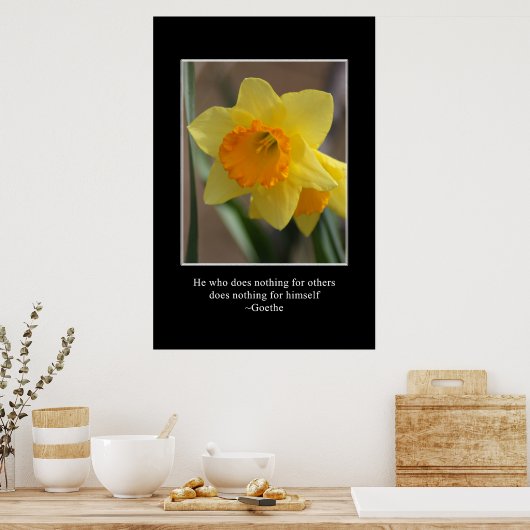 Wir verbessern uns selbst, indem wir anderen etwas poster (Küche)