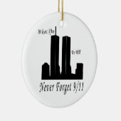 Wir vergessen nie 9/11 keramikornament (Rechts)