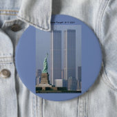 Wir vergessen nie!  9-22-2001 Knopf Button (Beispiel)