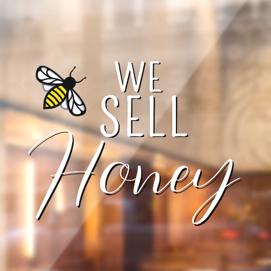 Wir verkaufen Honey Bee Apiary Werbefenster Klamme Fensteraufkleber (Blatt 2)