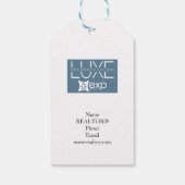 Wir verkaufen schöne Häuser | Realtor Marketing Geschenkanhänger (Rückseite)