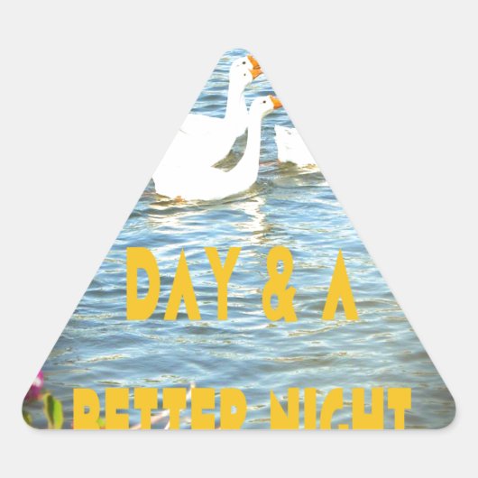 Wir verließ unseren Kunden immer zufrieden und zuf Dreieckiger Aufkleber (Vorderseite)