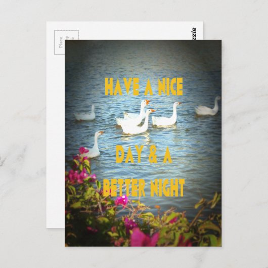 Wir verließ unseren Kunden immer zufrieden und zuf Postkarte (Vorne/Hinten)