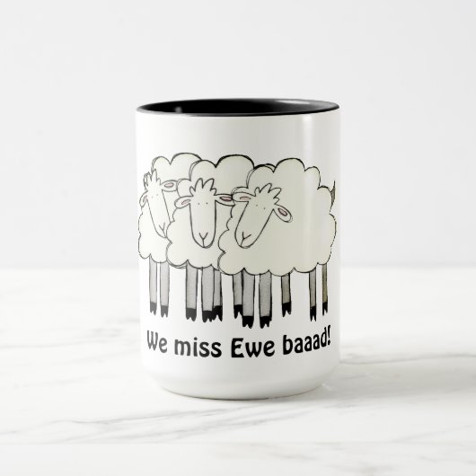 Wir vermissen dich Baad Tasse (Zentrum)