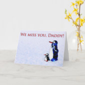 Wir vermissen dich, Daddy. Karte (Gelbe Blume)
