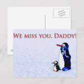 Wir vermissen dich, Daddy. Postkarte (Vorne/Hinten)