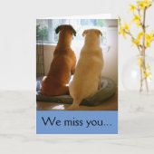 Wir vermissen dich karte (Gelbe Blume)