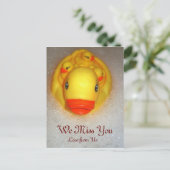 Wir vermissen dich. postkarte (Stehend Vorderseite)