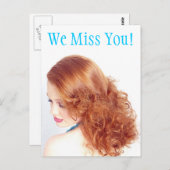 Wir vermissen dich! postkarte (Vorne/Hinten)