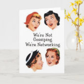 Wir vernetzen - KEIN Klatschen!! Karte (Gelbe Blume)