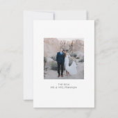 Wir veröffentlichen eine handgeschriebene Einladun Einladung (Rückseite)