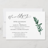 Wir veröffentlichen Empfang-Nur-Grün-Blätter Einladung (Vorderseite)