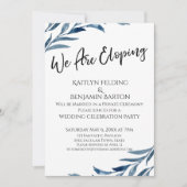 Wir veröffentlichen Empfang-only blaulackierte Blä Einladung (Vorderseite)