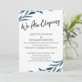 Wir veröffentlichen Empfang-only blaulackierte Blä Einladung (Stehend Vorderseite)