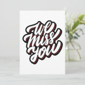 Wir verpassen Ihre Karte (Stehend Vorderseite)