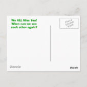 Wir verpassen Ihre Postkarte (Rückseite)