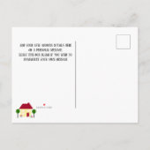 Wir verschieben eine neue Adresse Ankündigungspostkarte (Rückseite)