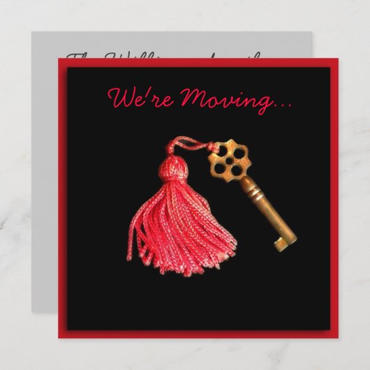 Wir verschieben neue Adresskarte Ankündigung (Vorne/Hinten)