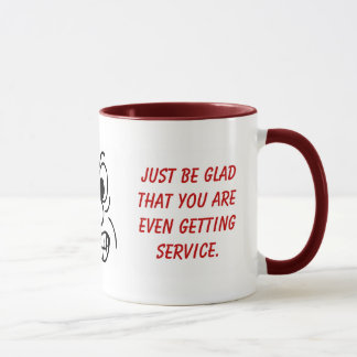Wir versprachen nie Service mit einem Lächeln Tasse