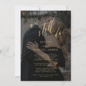 Wir versprechen noch die Erneuerung des eleganten Einladung (Vorderseite)