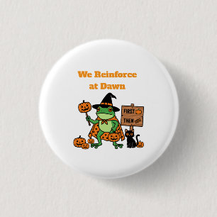 Wir verstärken bei Morgengrauen Gruseliger Frosch  Button