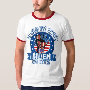 Wir vertrauen auf Gott, für Biden stimmen wir - Mä T-Shirt