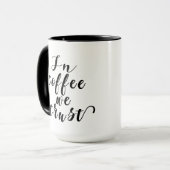 Wir vertrauen dem Entwurf der Typografie Tasse (Vorderseite Links)