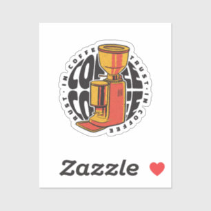 Wir vertrauen dem Kaffee Aufkleber