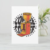 Wir vertrauen dem Kaffee Einladung (Stehend Vorderseite)