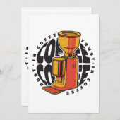 Wir vertrauen dem Kaffee Einladung (Vorne/Hinten)