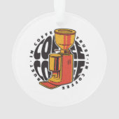 Wir vertrauen dem Kaffee Ornament (Rückseite)