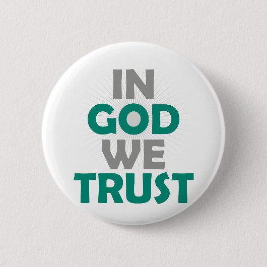 Wir vertrauen Gott Button (Vorderseite)